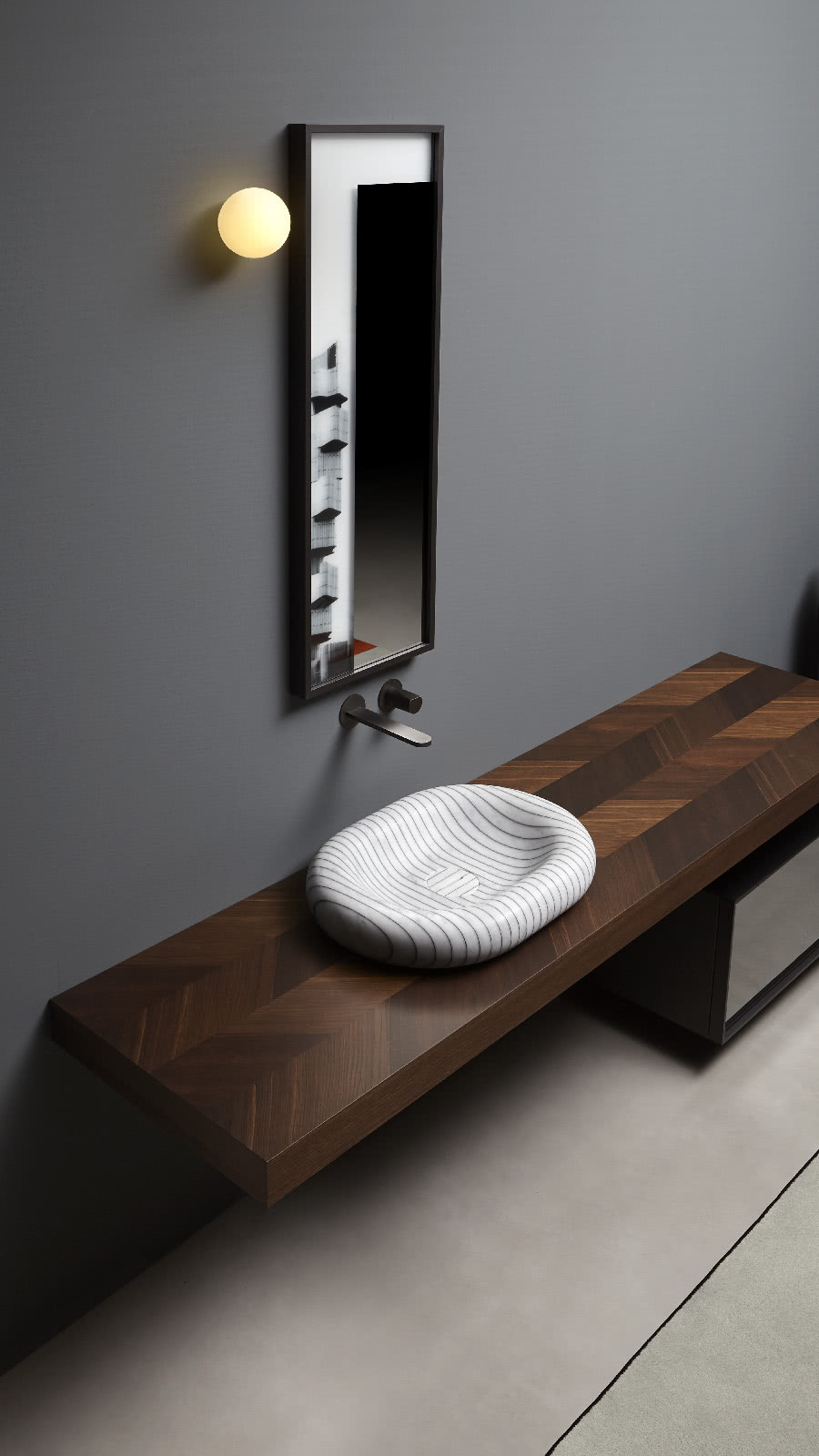 Parallel lines that run on curved surfaces