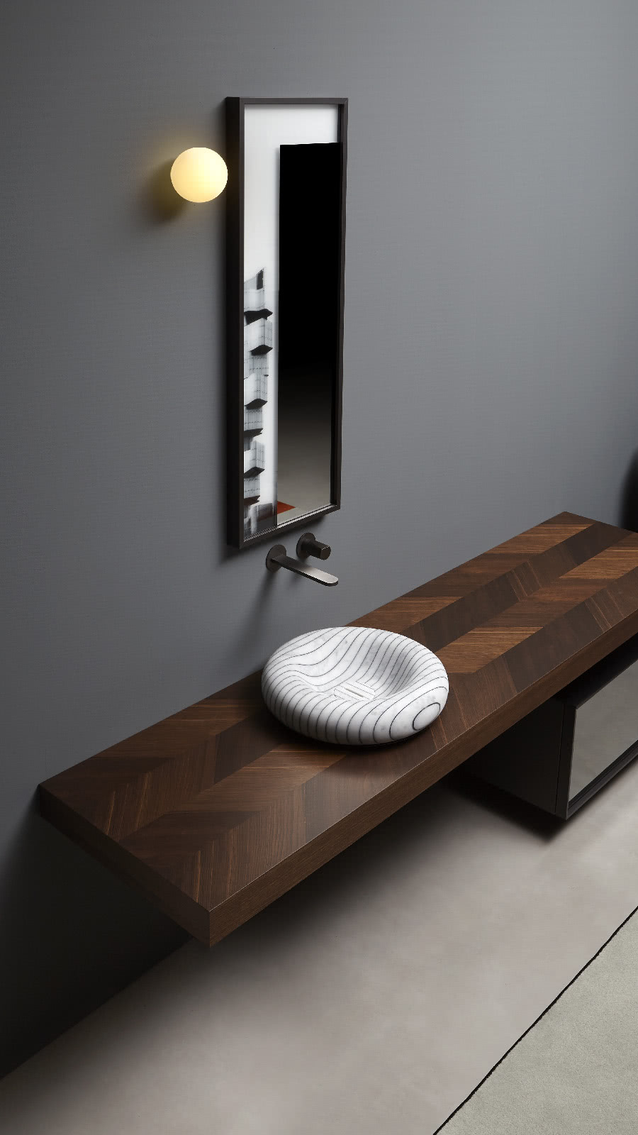 Parallel lines that run on curved surfaces