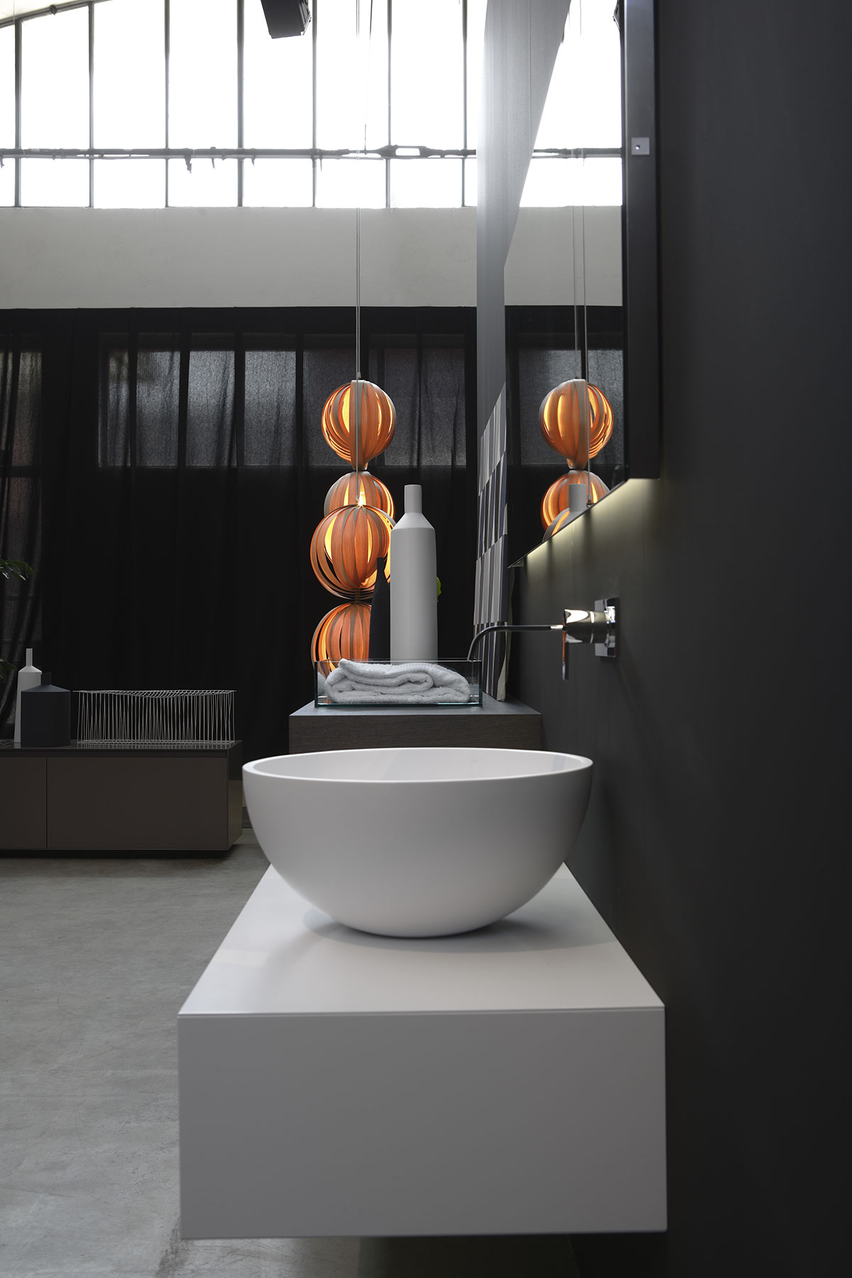 A perfect half sphere, clear and precise in its form