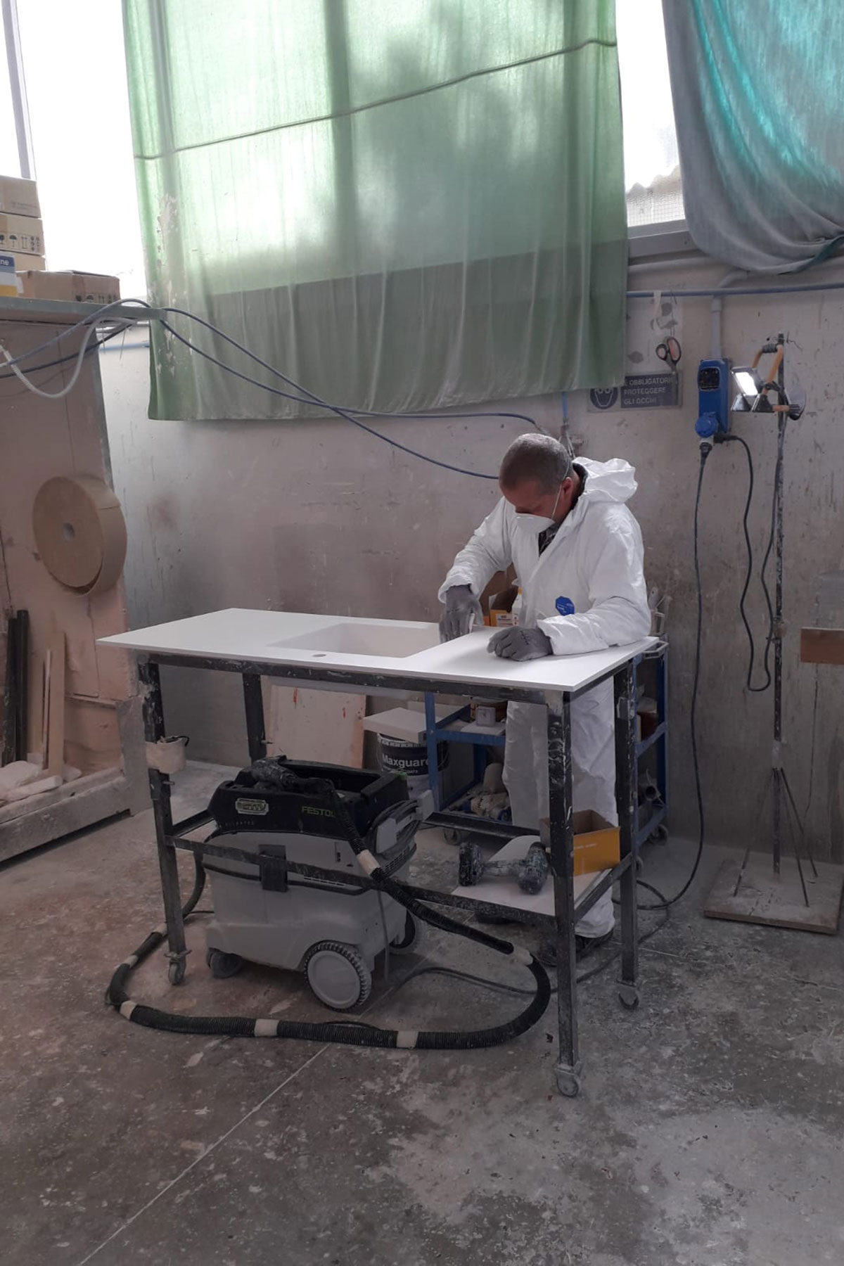  A perfect material for the bathroom.