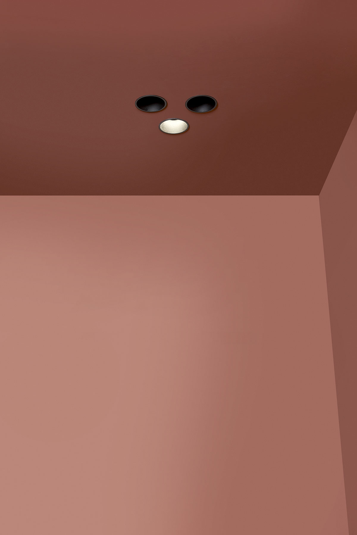  the overhead shower hides to leave the role of absolute protagonist to water.