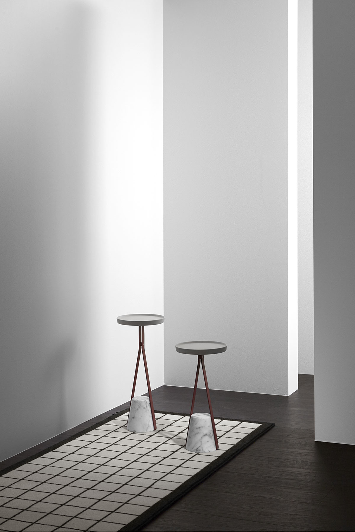 a meeting point at a certain height from which to develop the different configurations.