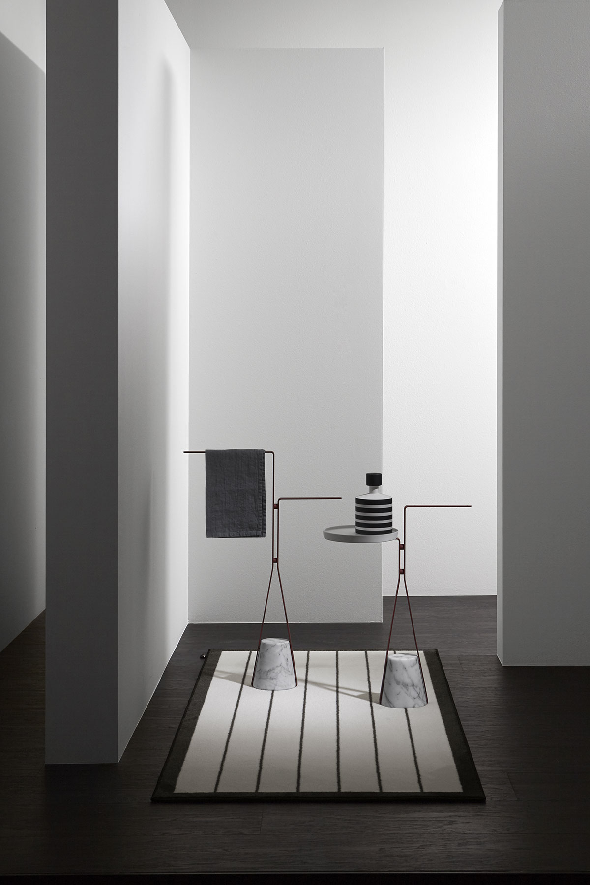 a meeting point at a certain height from which to develop the different configurations.