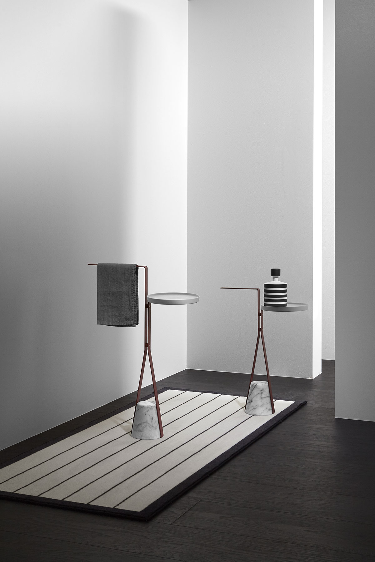 a meeting point at a certain height from which to develop the different configurations.