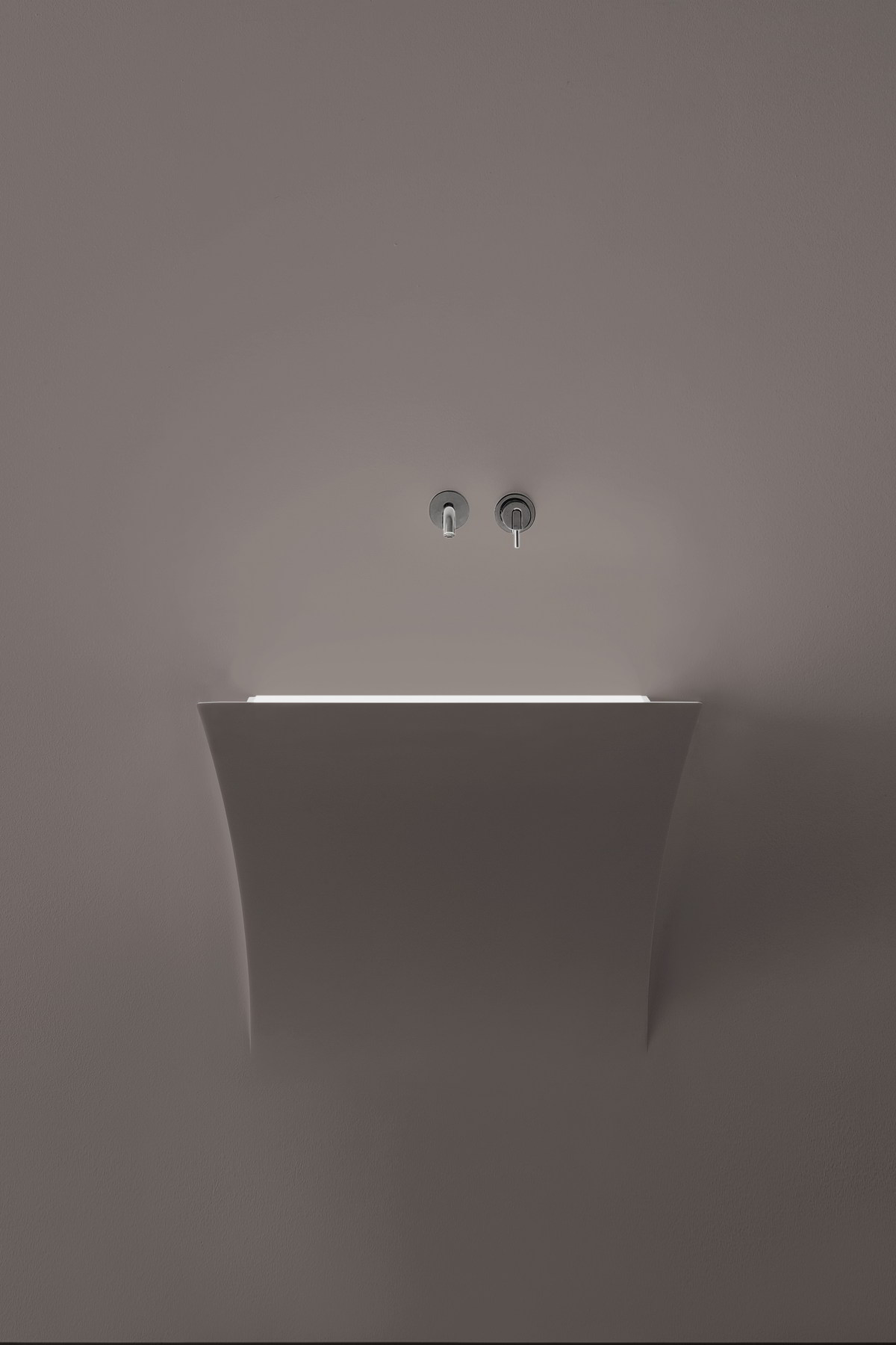 which seems to come out from the wall but at the same time blends within.