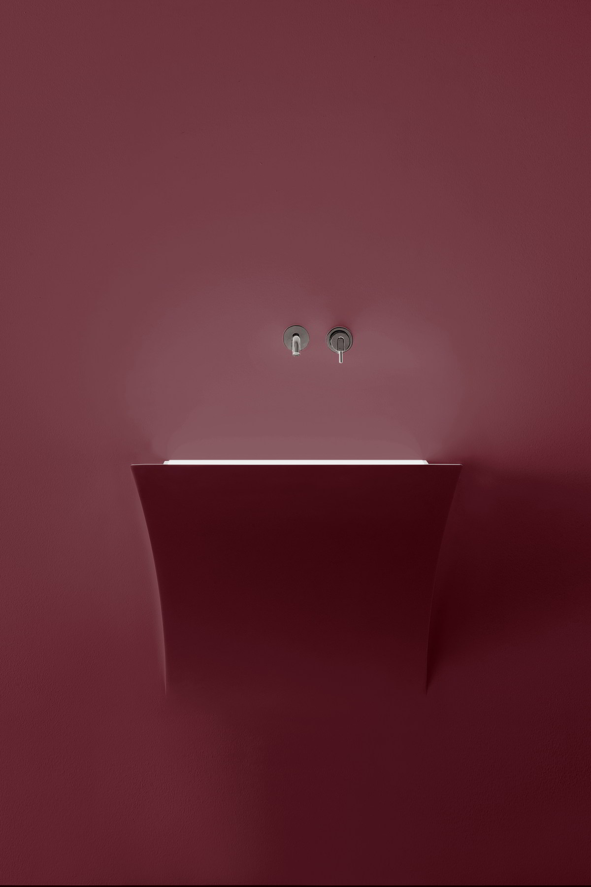 which seems to come out from the wall but at the same time blends within.