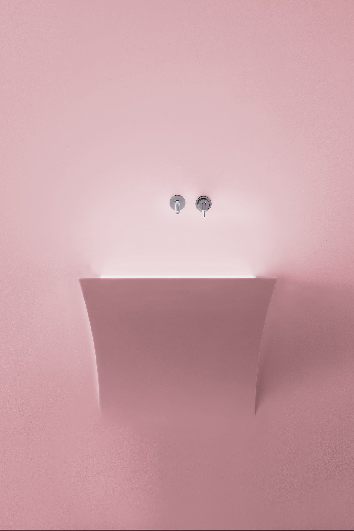 which seems to come out from the wall but at the same time blends within.