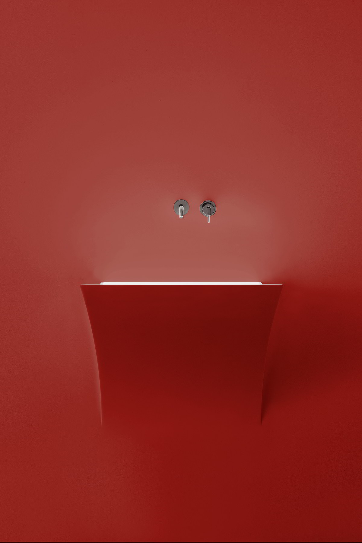 which seems to come out from the wall but at the same time blends within.