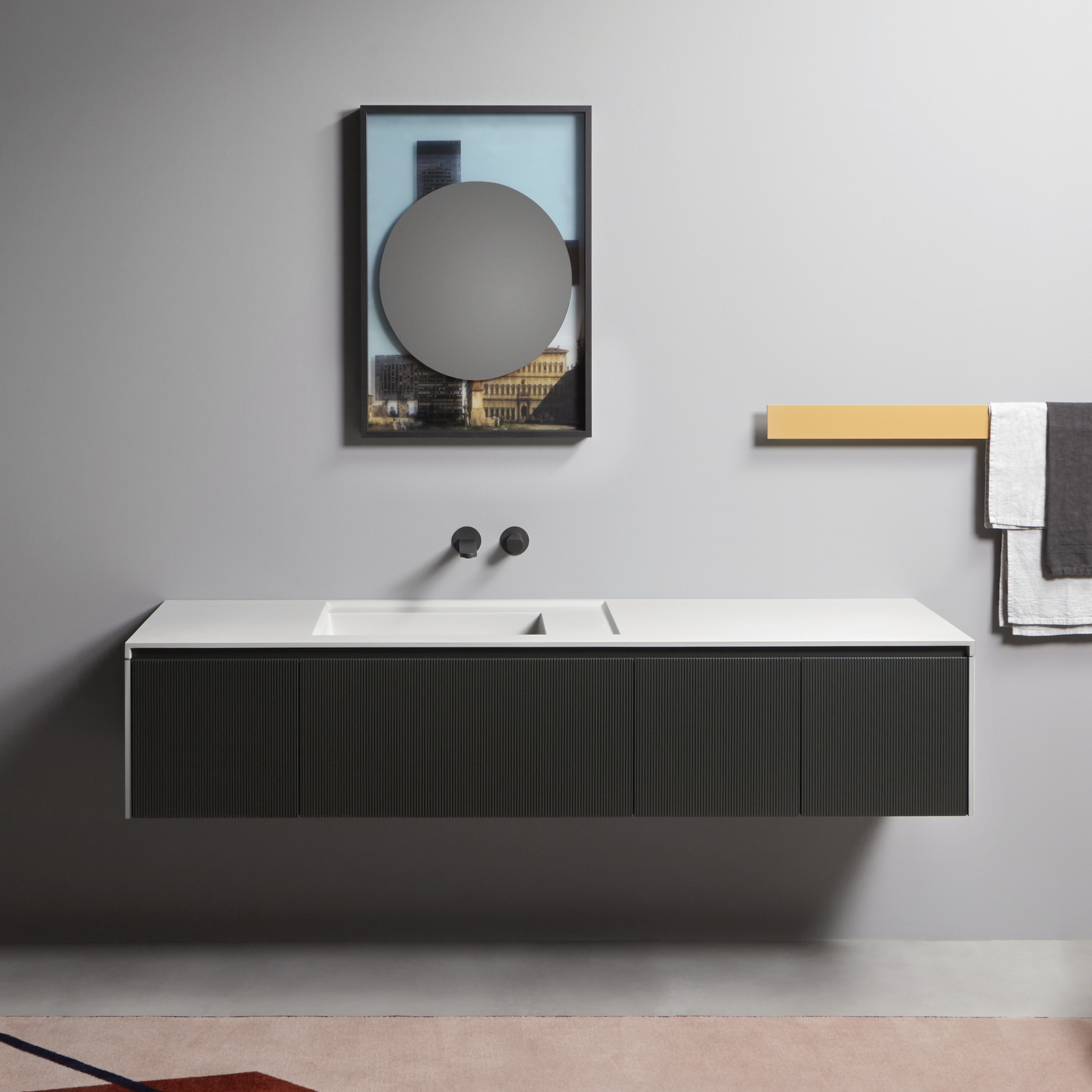 A uniform consistency characterized by a finish that is soft to the touch.