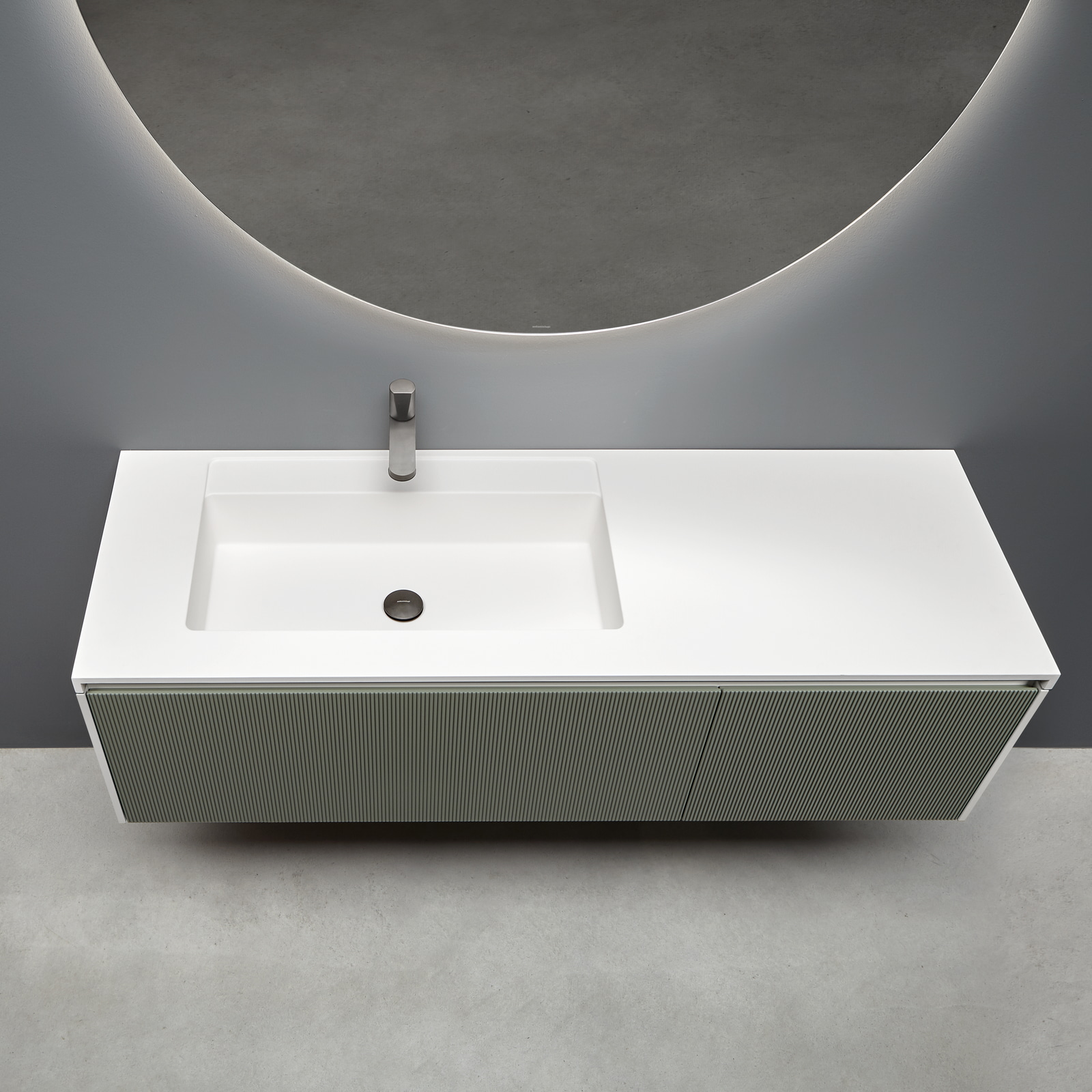 A uniform consistency characterized by a finish that is soft to the touch.