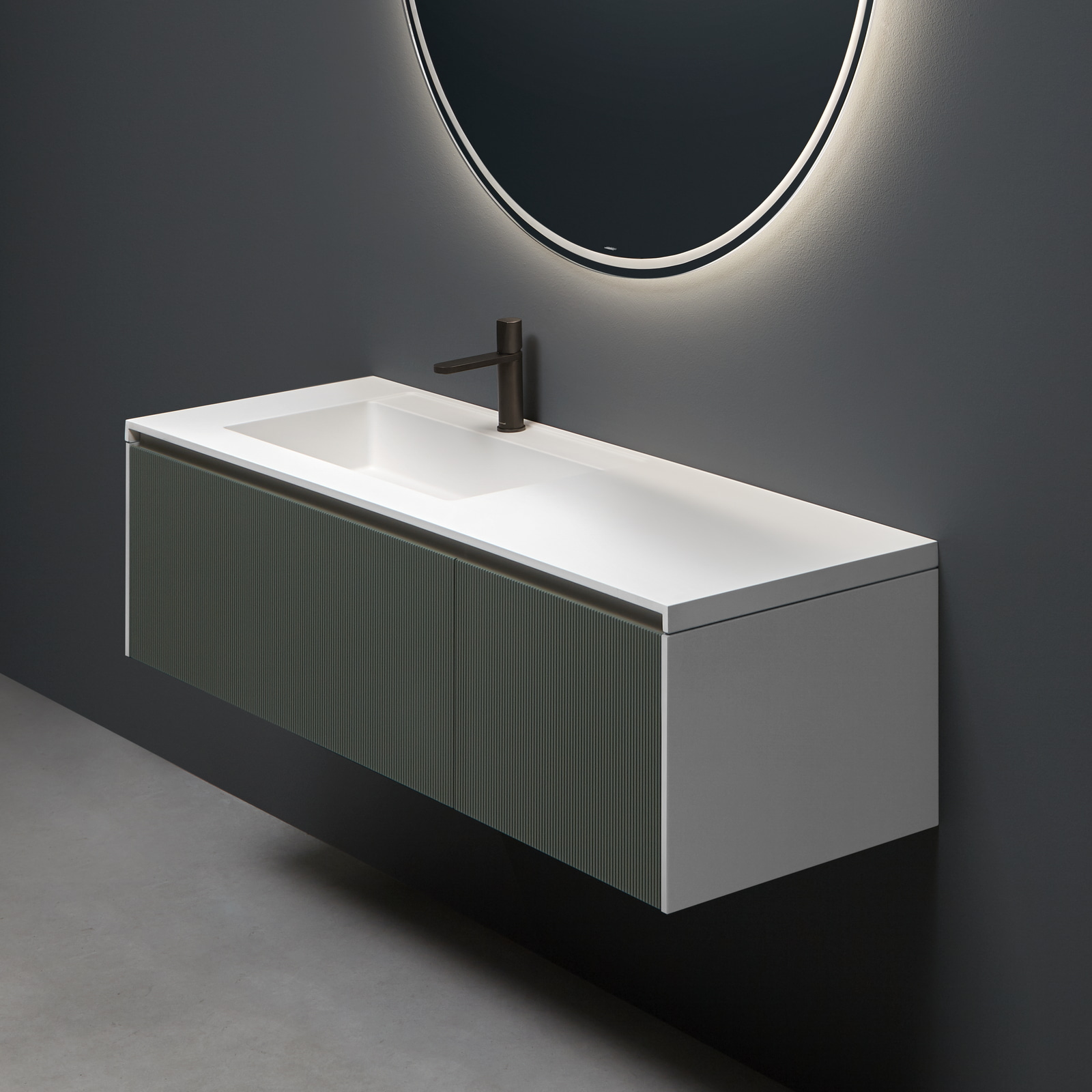 A uniform consistency characterized by a finish that is soft to the touch.