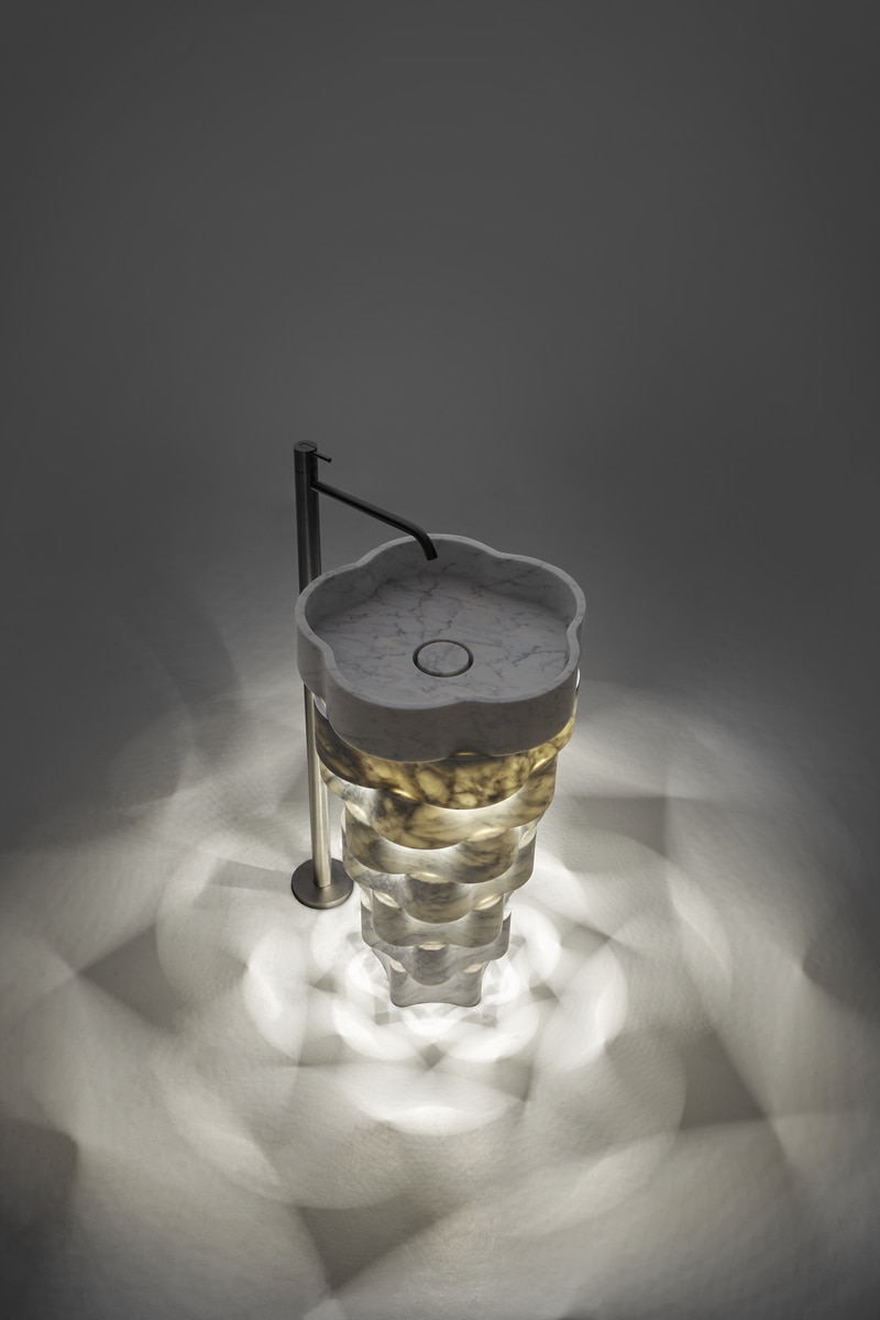 a play of light and dark and full and empty obtained only by the variation of light