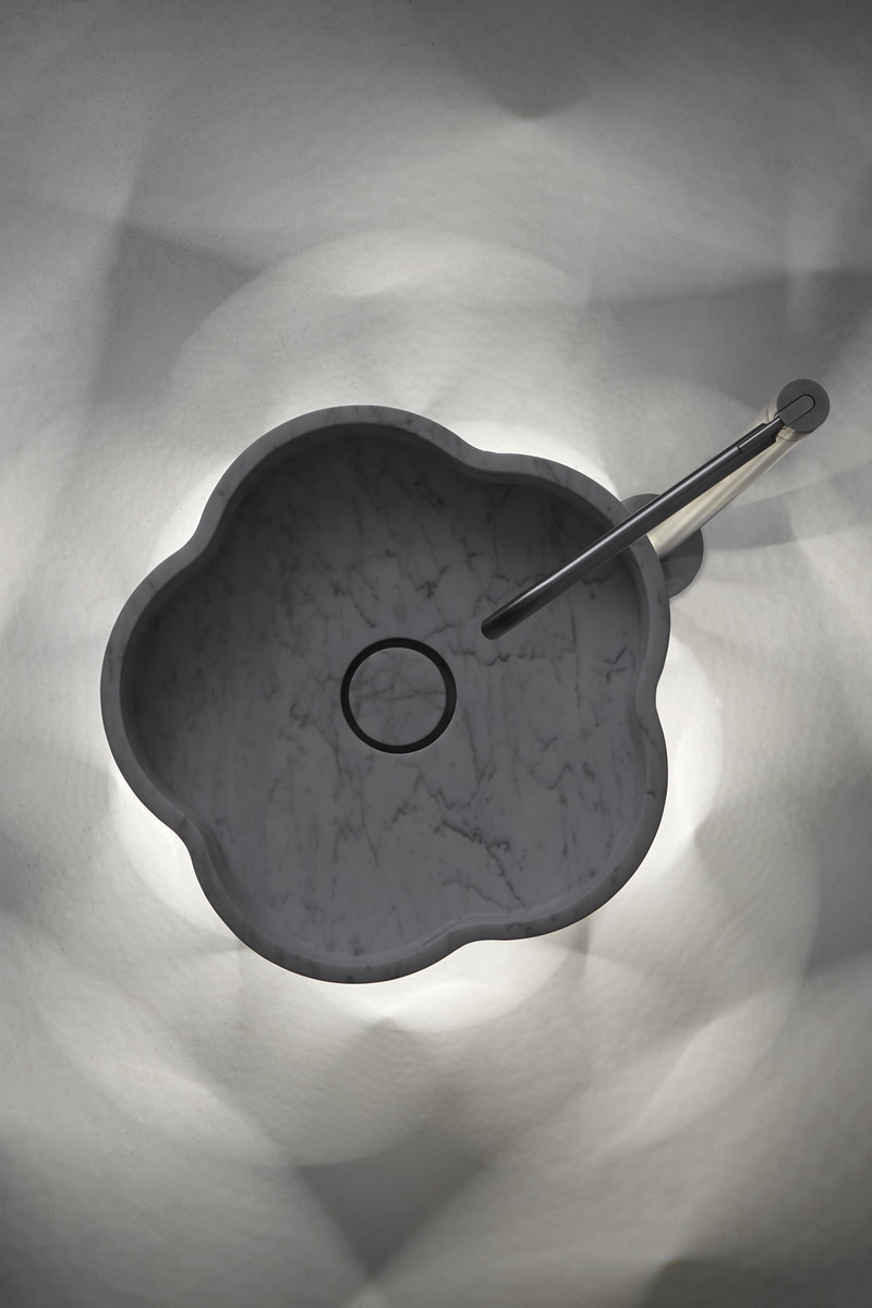 a play of light and dark and full and empty obtained only by the variation of light