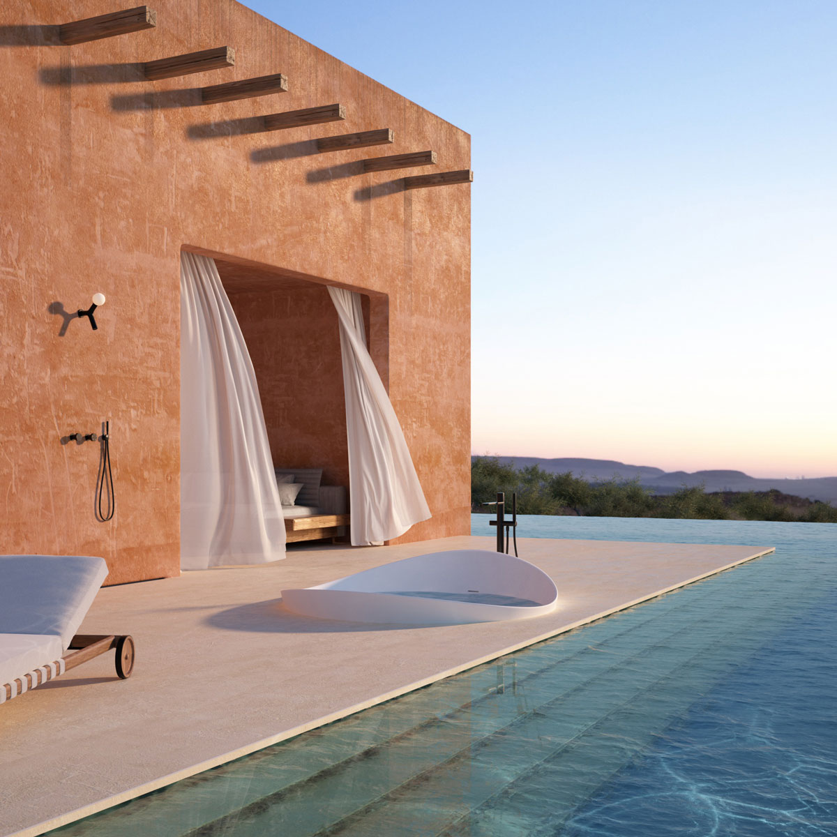 continuous variation in height of the edge