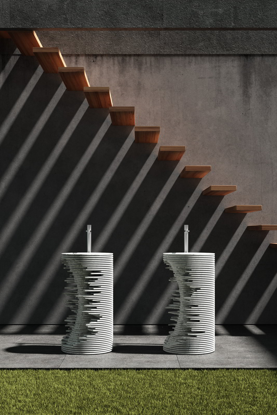 It is precisely the extraordinary light of Sicily that becomes a tool of design