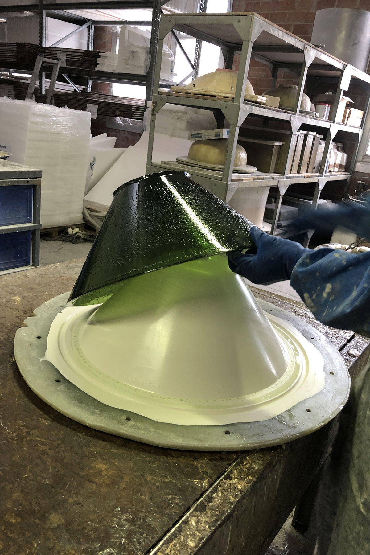 Cristalmood is a resin of our own creation that is manually poured into molds