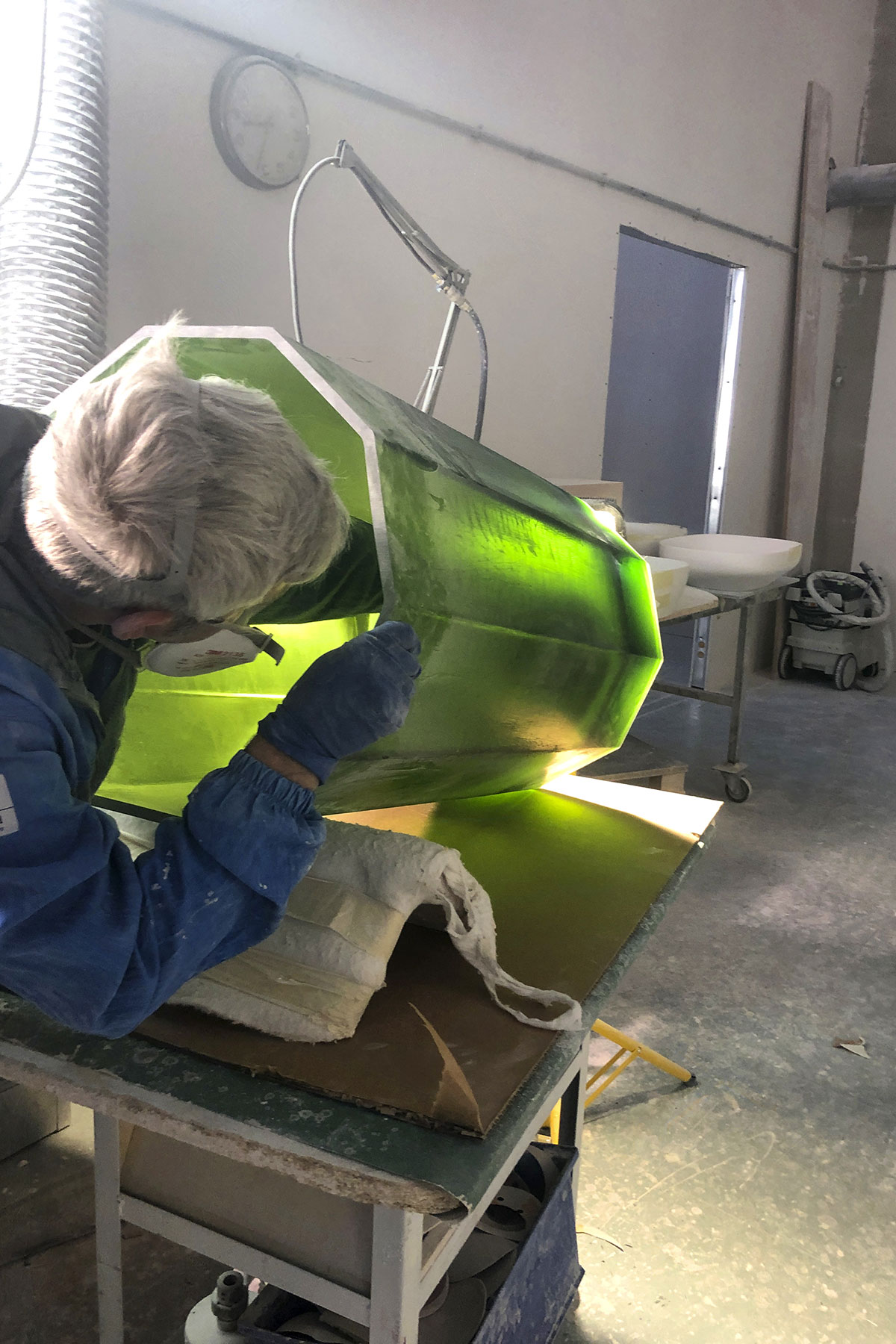 Cristalmood is a resin of our own creation that is manually poured into molds