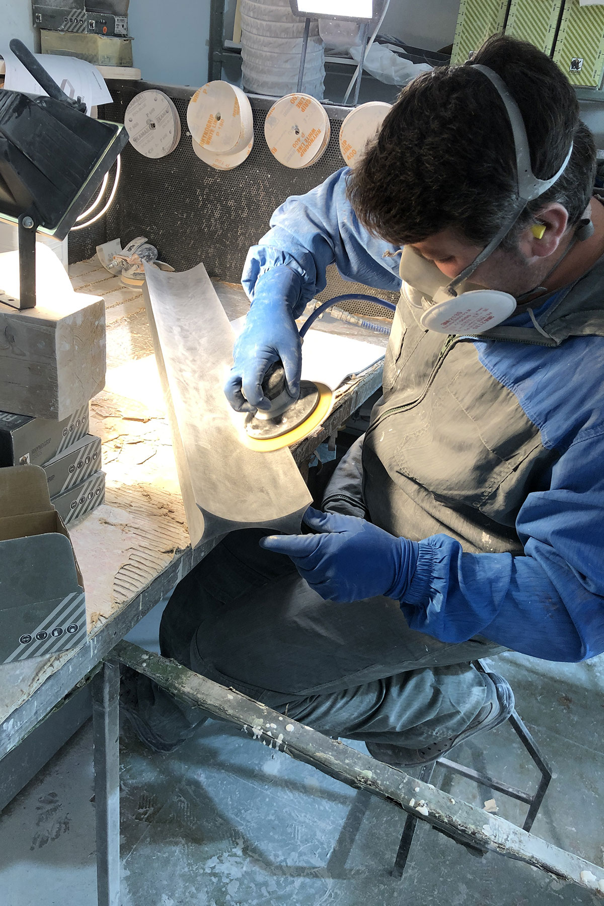 Cristalmood is a resin of our own creation that is manually poured into molds