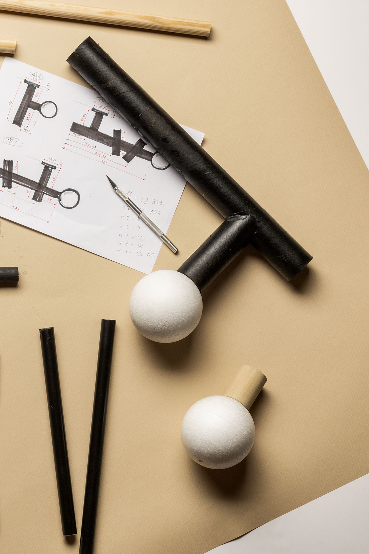 a composition of tubular lines that subvert the paradigm of existing showerheads.