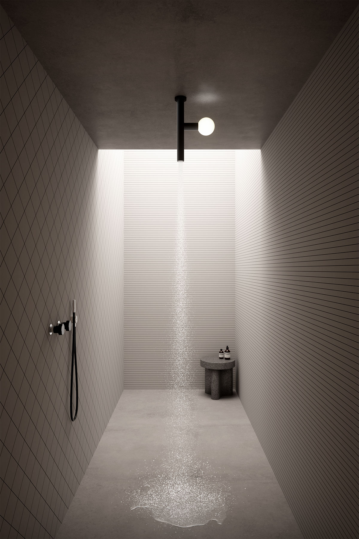 allowing yourself to be flooded by a primordial luminous rain.