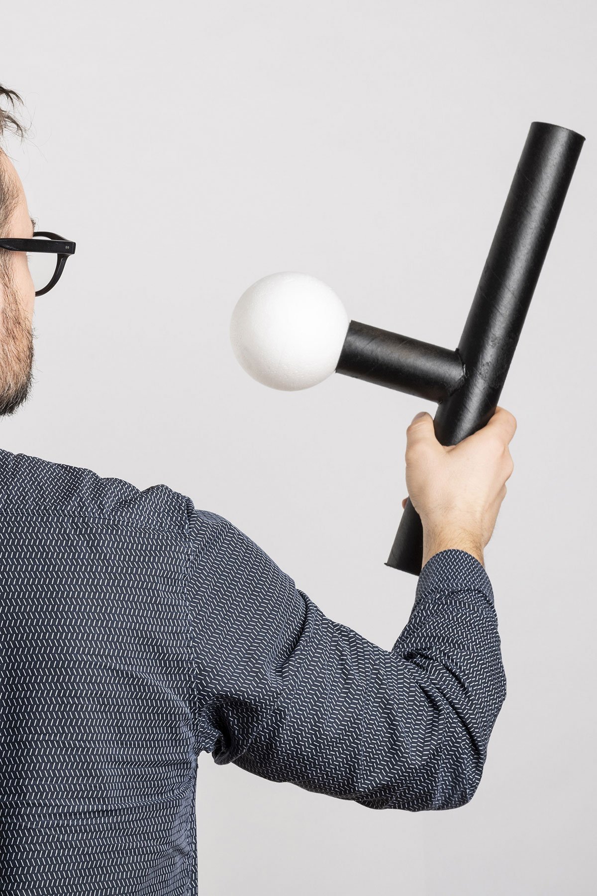 a composition of tubular lines that subvert the paradigm of existing showerheads.