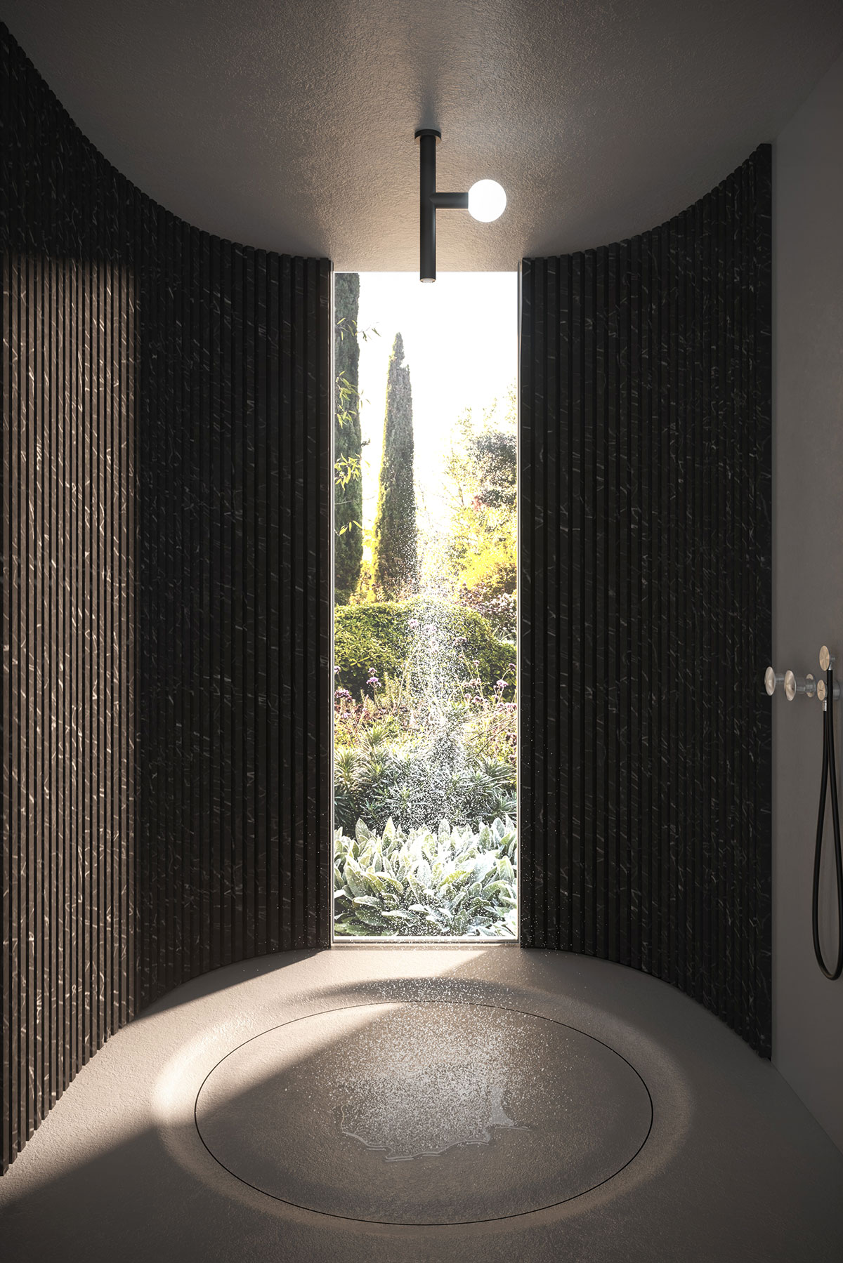 allowing yourself to be flooded by a primordial luminous rain.