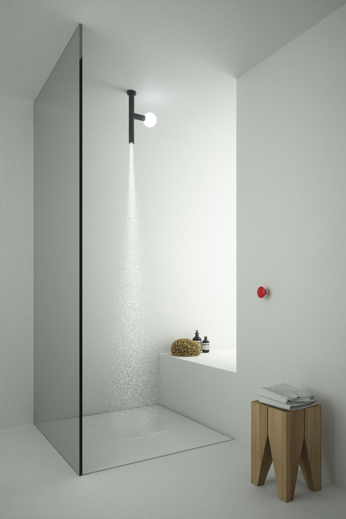 allowing yourself to be flooded by a primordial luminous rain.