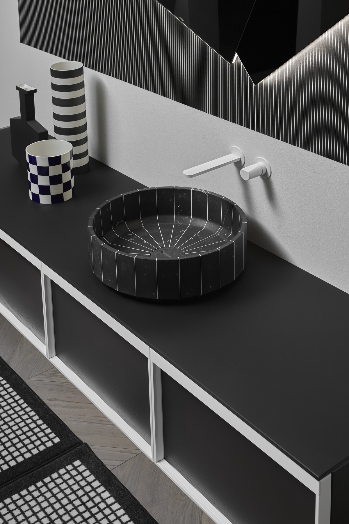 continuous leap between the infinite potential of nature and man's thought.