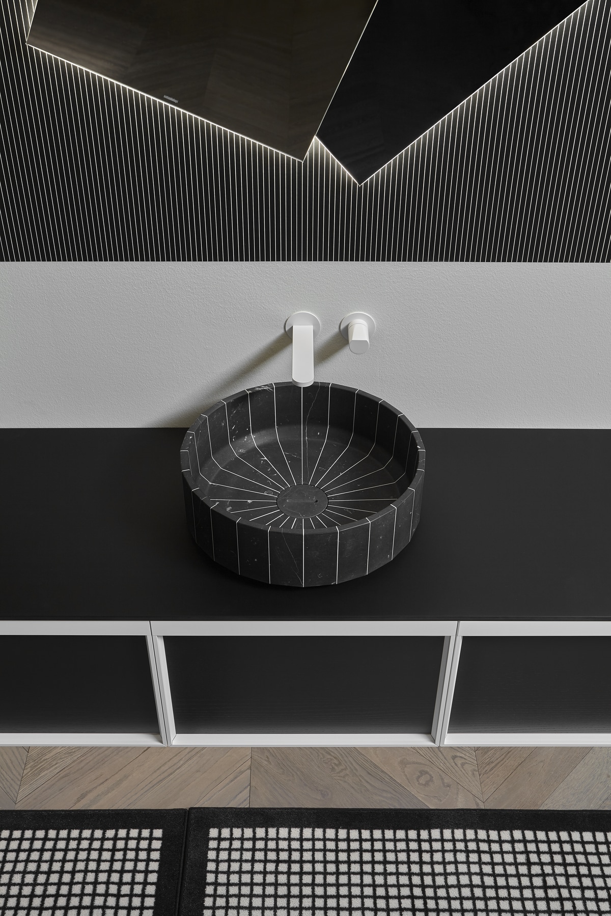 continuous leap between the infinite potential of nature and man's thought.