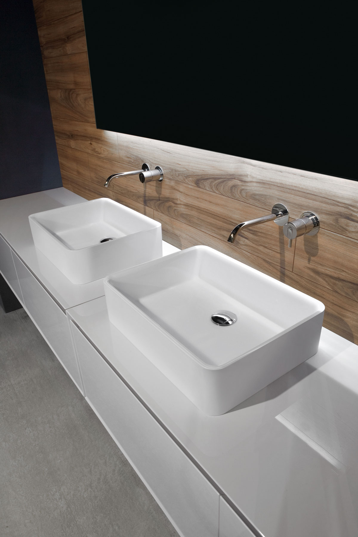 the gentle fittings imply that the power of water has shaped the volume.