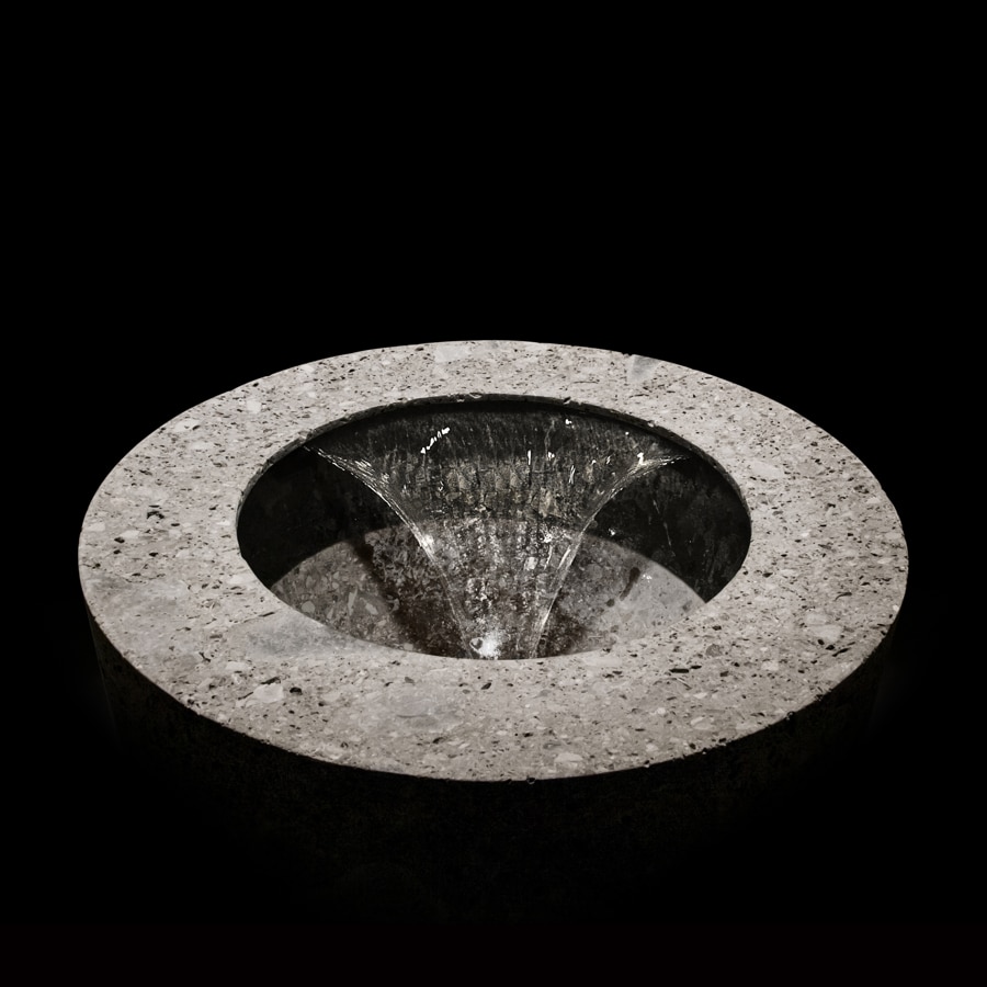 An abstract, sculptural form in which the echo of our existence reverberates.