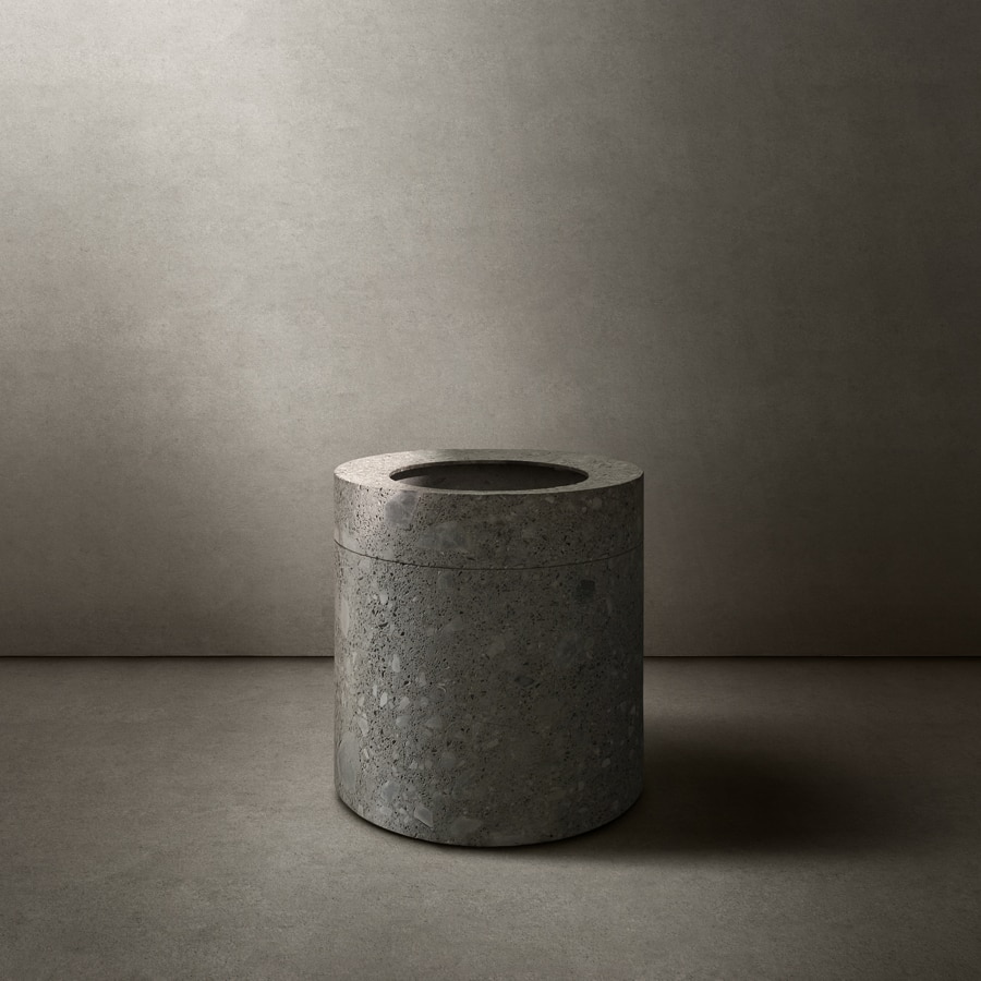 An abstract, sculptural form in which the echo of our existence reverberates.