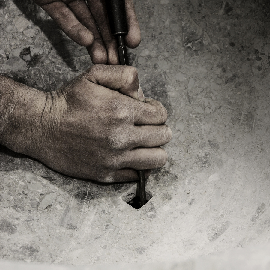 An abstract, sculptural form in which the echo of our existence reverberates.