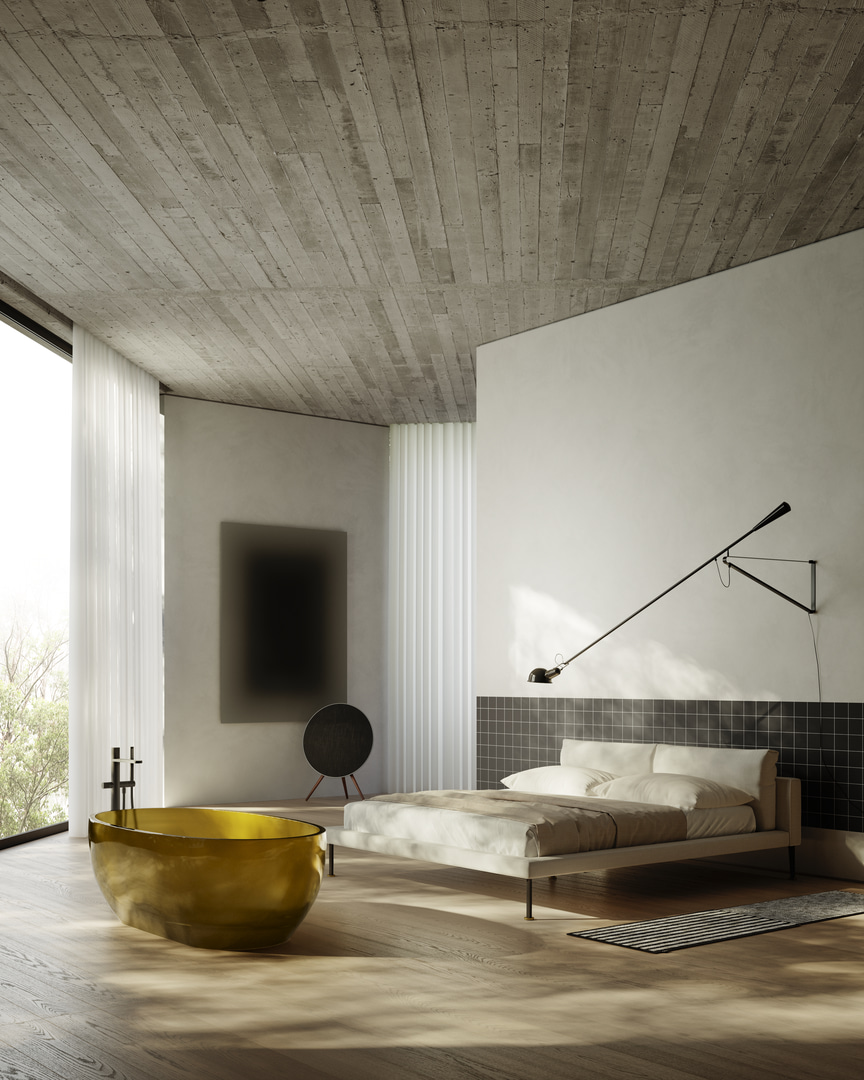 The architectural image becomes a generator of volumetric intertwining.