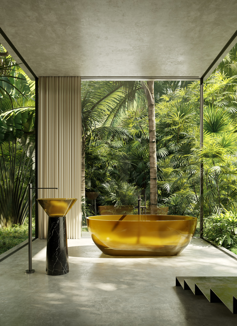 The architectural image becomes a generator of volumetric intertwining.