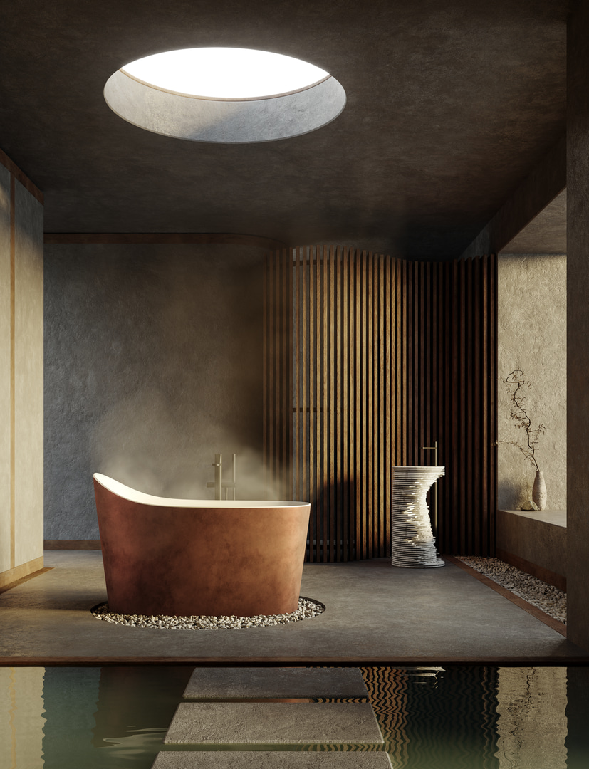 The architectural image becomes a generator of volumetric intertwining.