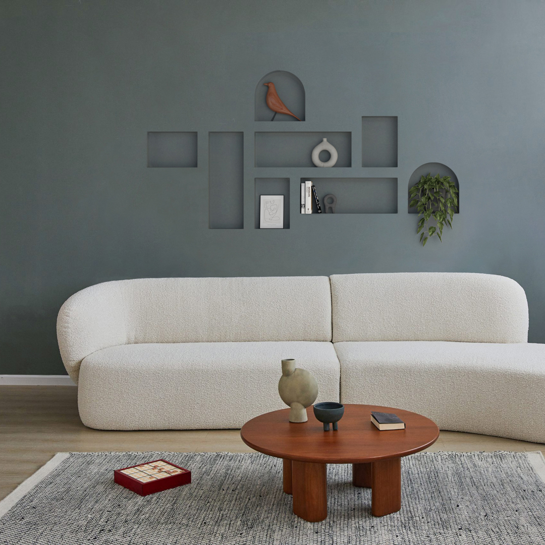 sophisticated proportional balance, perfect insertion into the wall