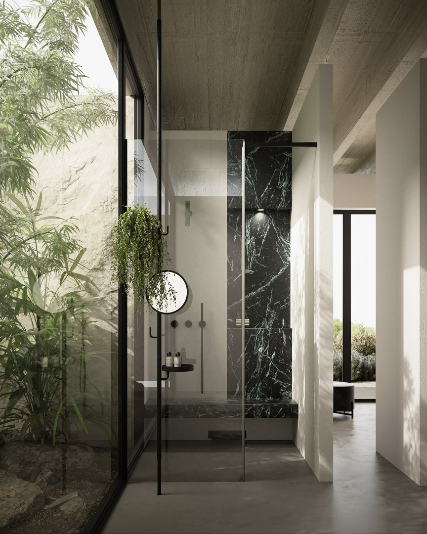 Una villa contemporanea immersa nel paesaggio mediterraneo