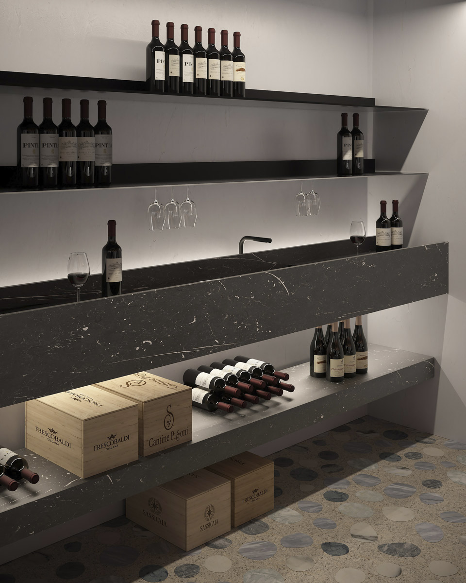 A sink that best expresses the tailoring of all antoniolupi projects