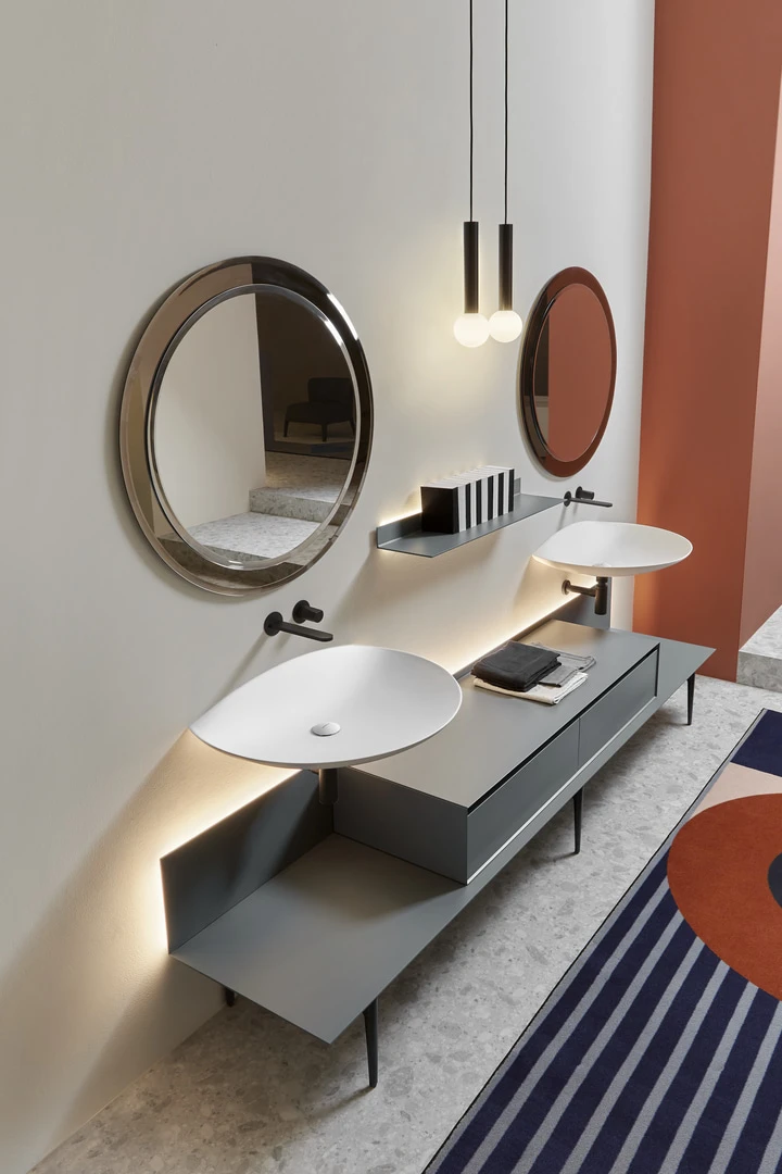 small volumes arranged freely,