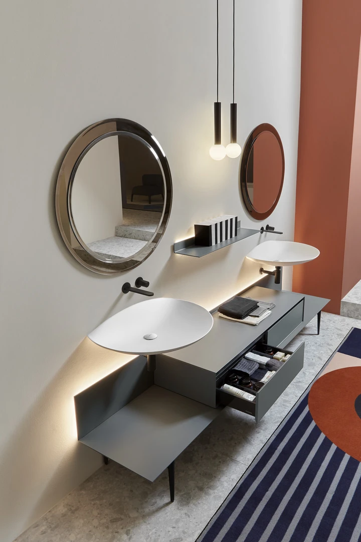 small volumes arranged freely,