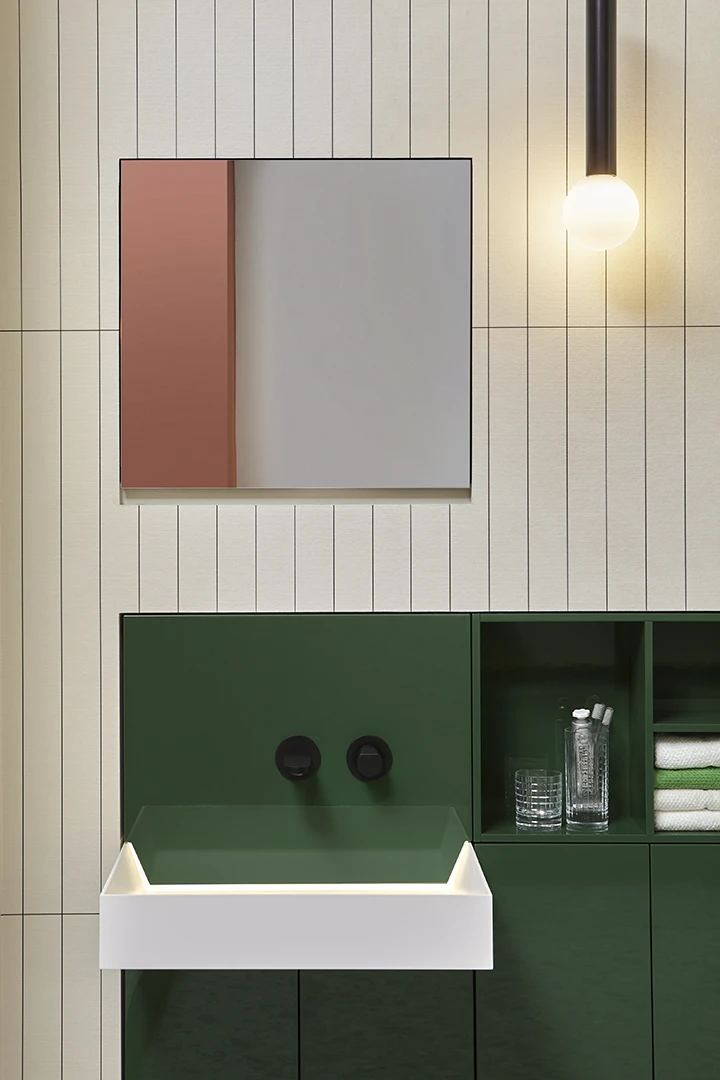 a protagonist of the bathroom environment