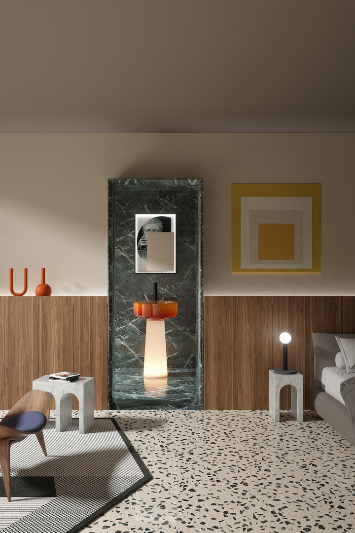 is transformed into a real lamp