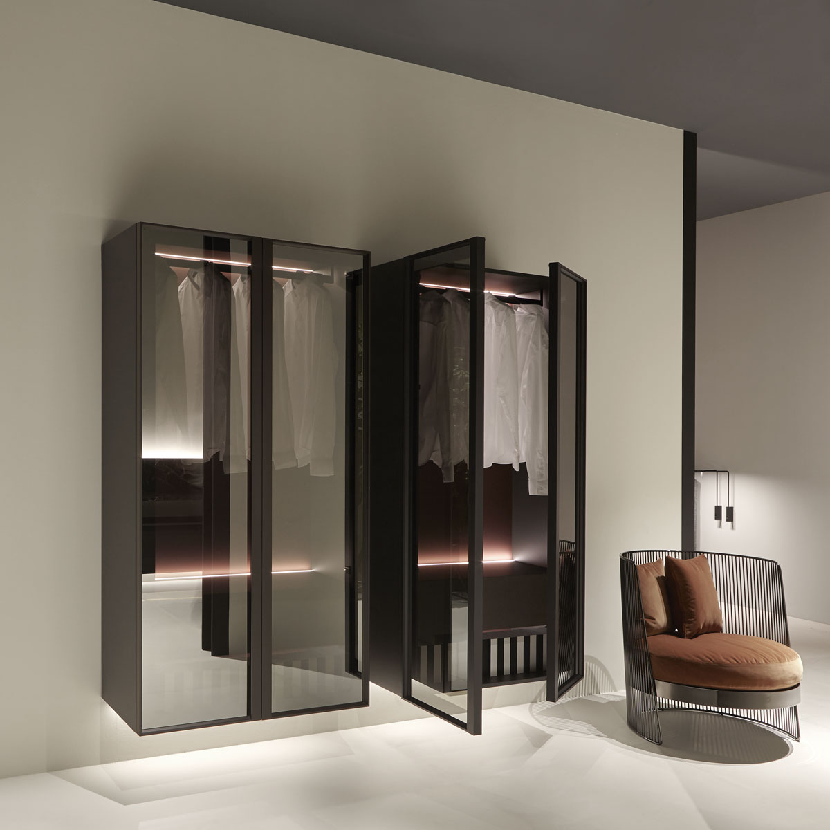 A shelf that becomes an open system