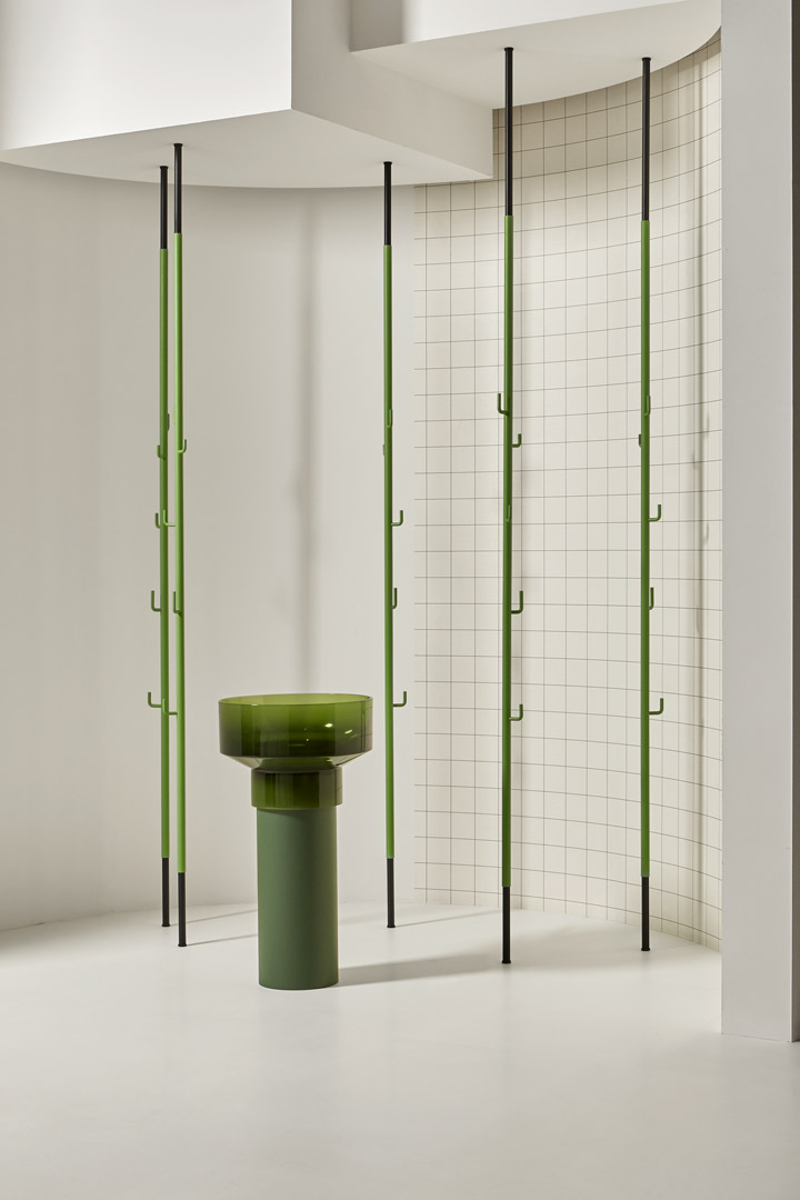 Sculptural furniture in essential geometric shapes