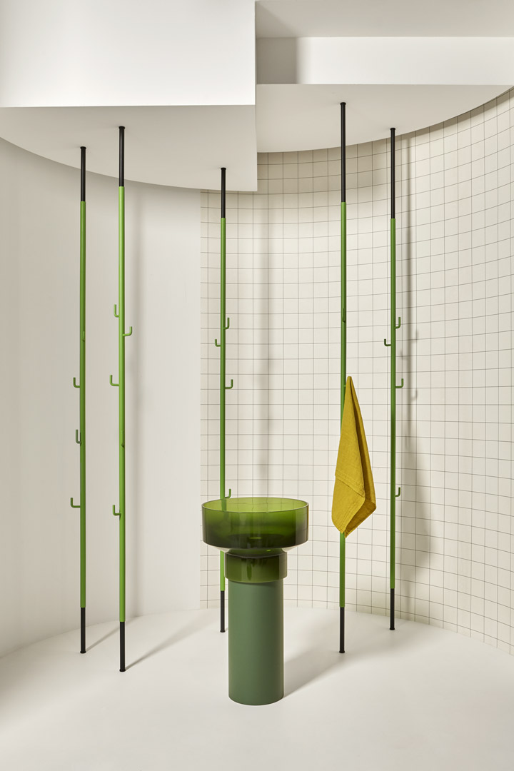 Sculptural furniture in essential geometric shapes