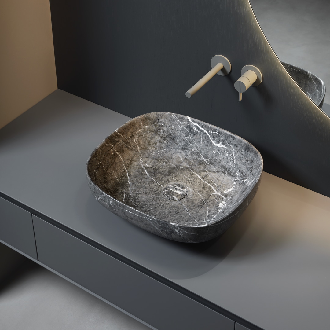 a large and deep basin