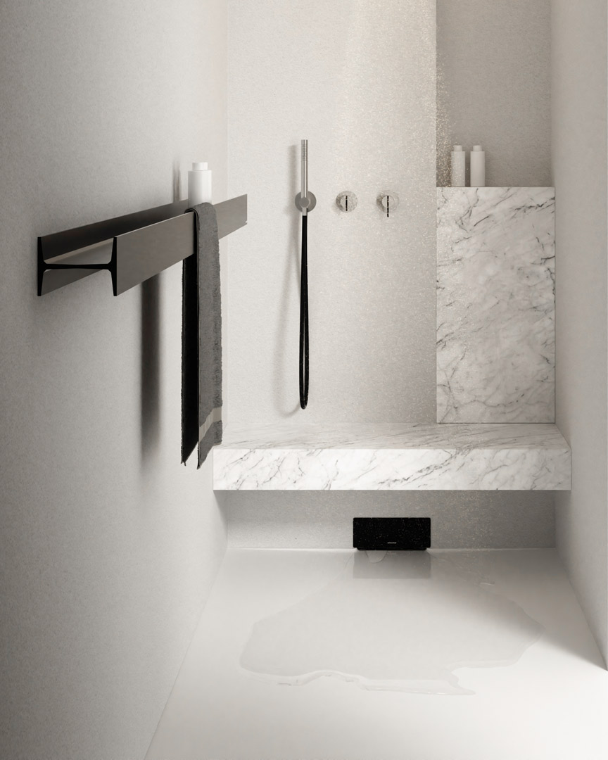 A functional solution, but also a detail that becomes aesthetic