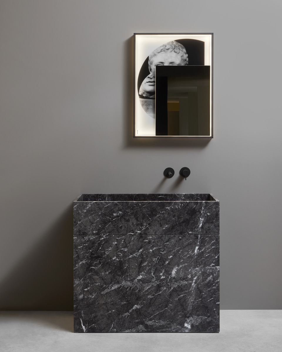  A sink that seems to be carved out of the rock