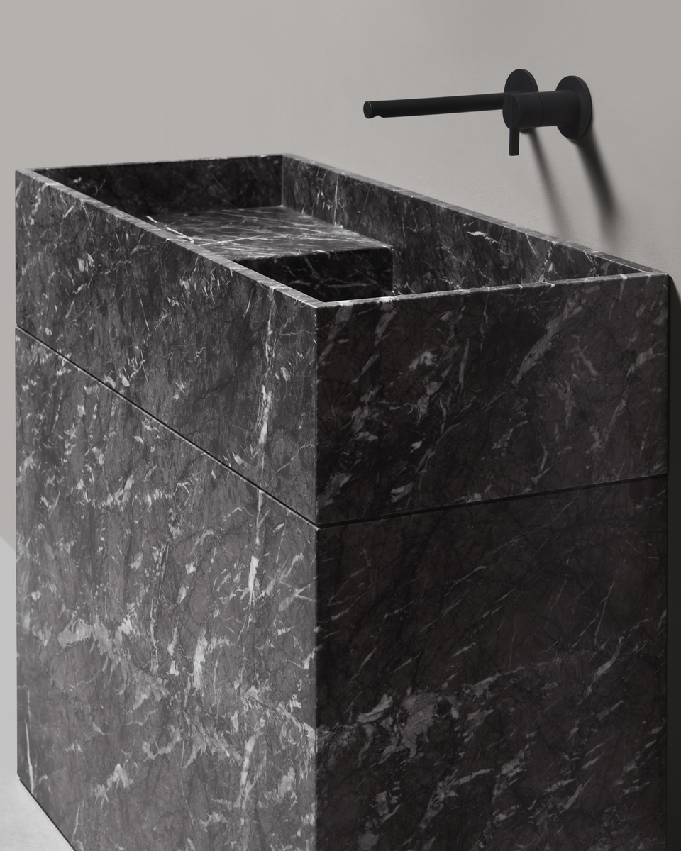  A sink that seems to be carved out of the rock